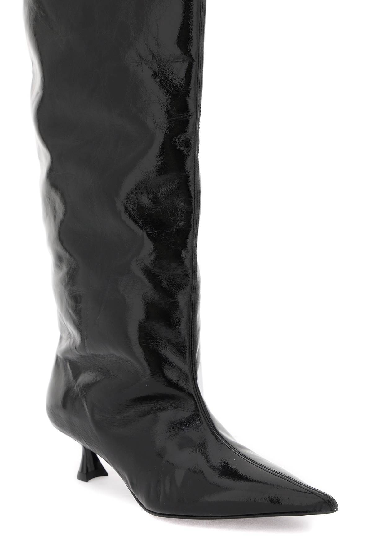 GANNI soft slouchy high boots