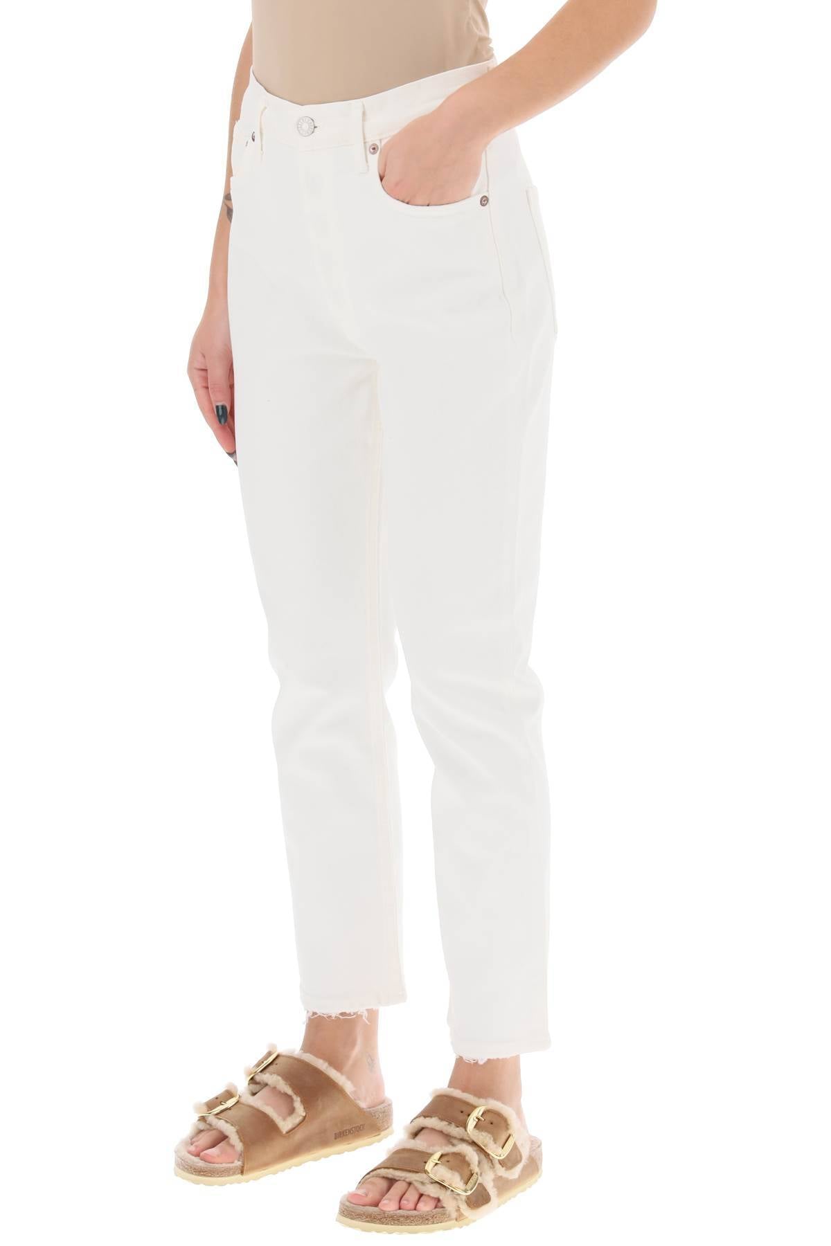 AGOLDE riley high-waisted cropped jeans