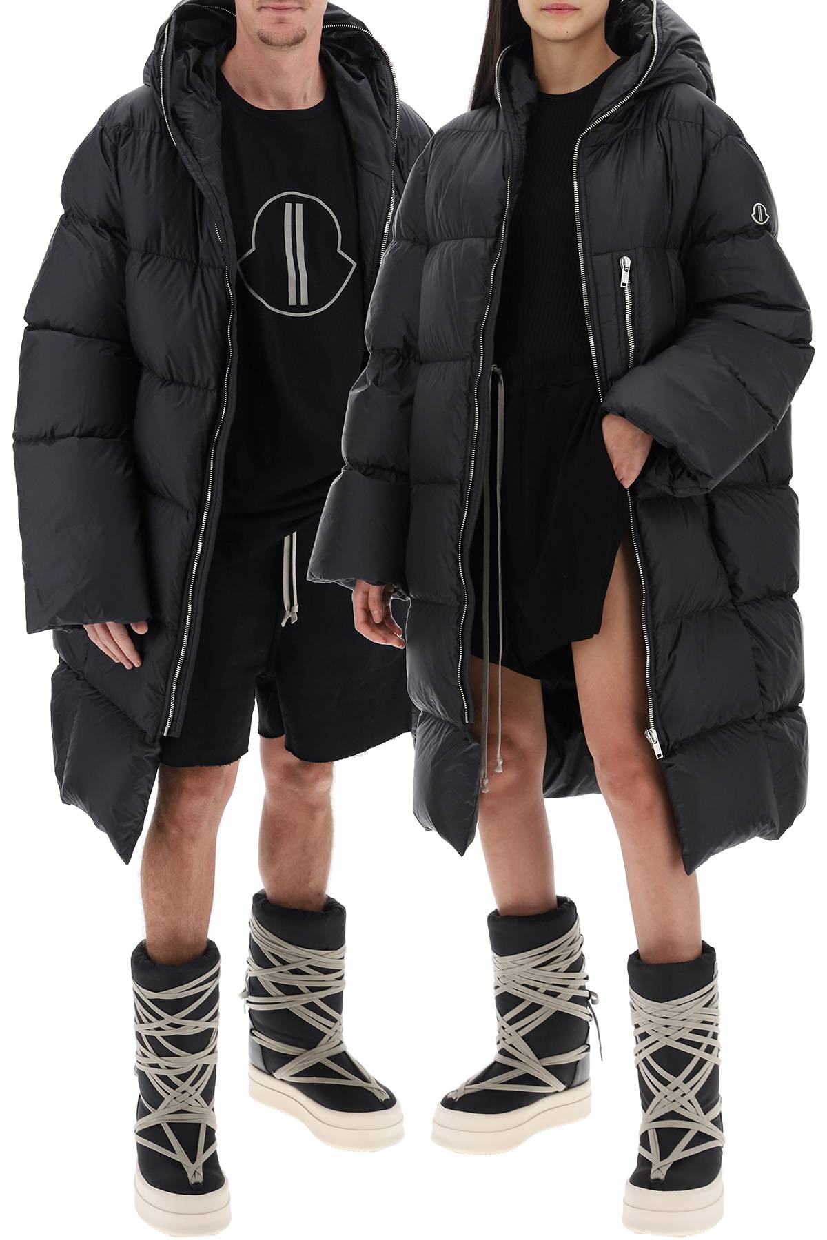 MONCLER X RICK OWENS cyclopic oversized down coat