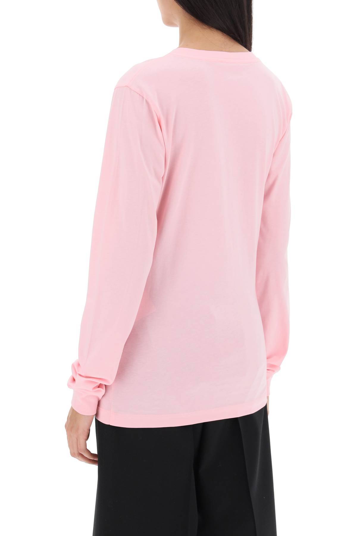 MARNI brushed logo long-sleeved t-shirt