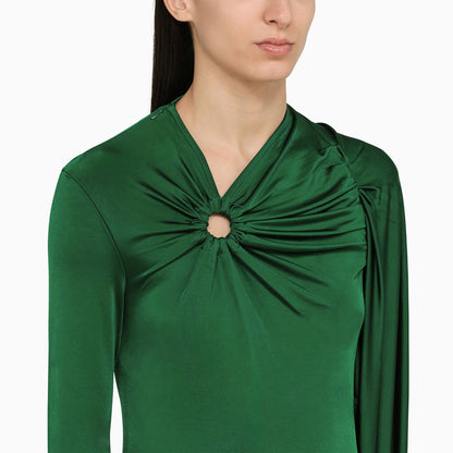 Victoria Beckham Emerald Green Viscose Sweater