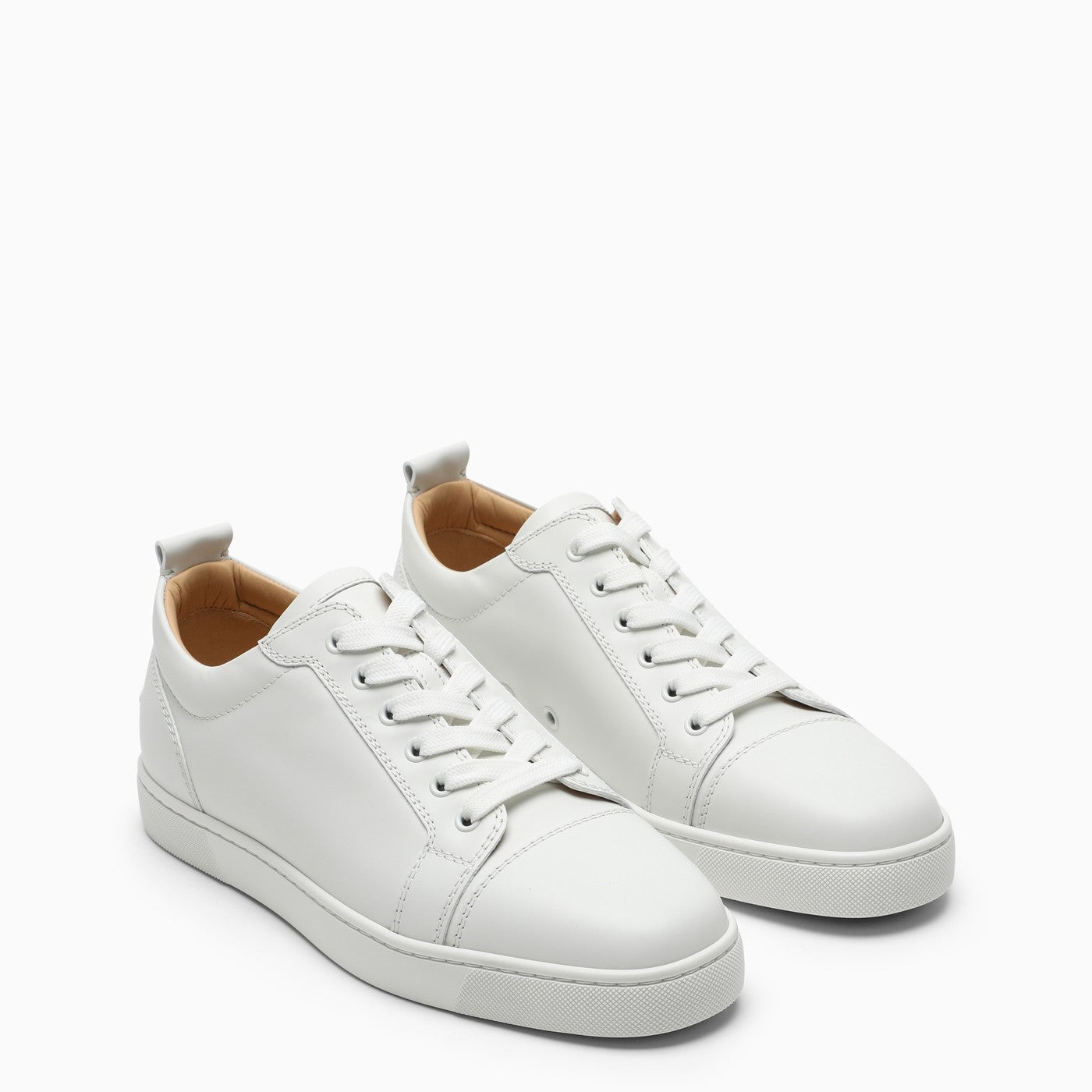 Christian Louboutin White Louis Junior Sneakers In Leather