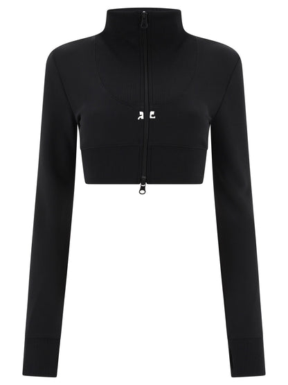 Courrèges Maxi Rib Cropped Tracksuit