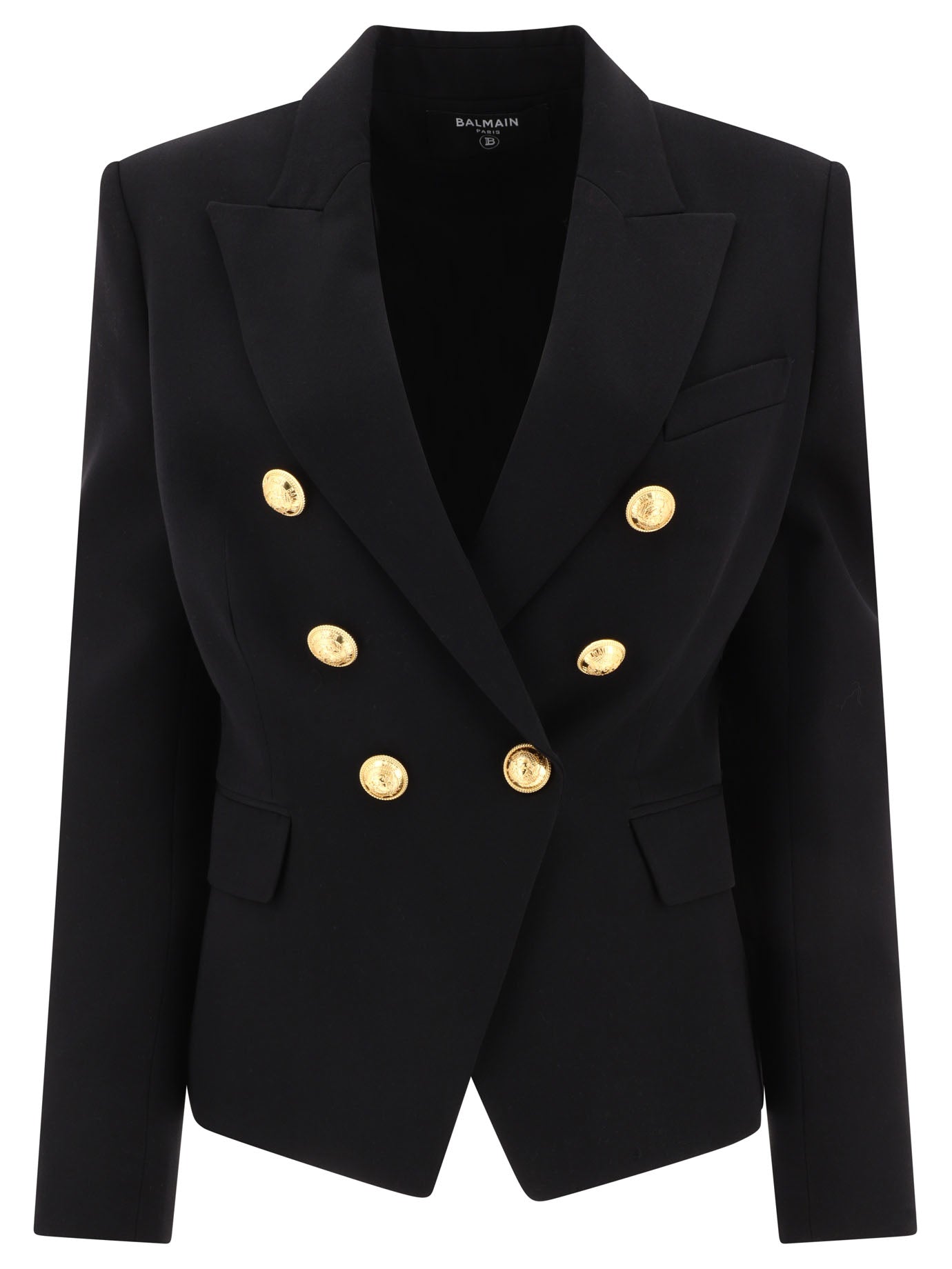 Balmain Double Breasted Wool Jacket