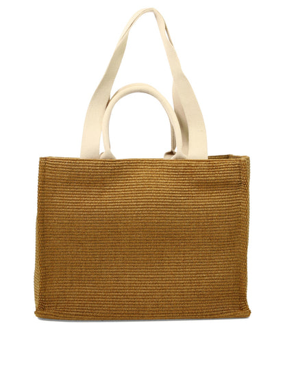 Marni Tote In Raffia Effect Fabric