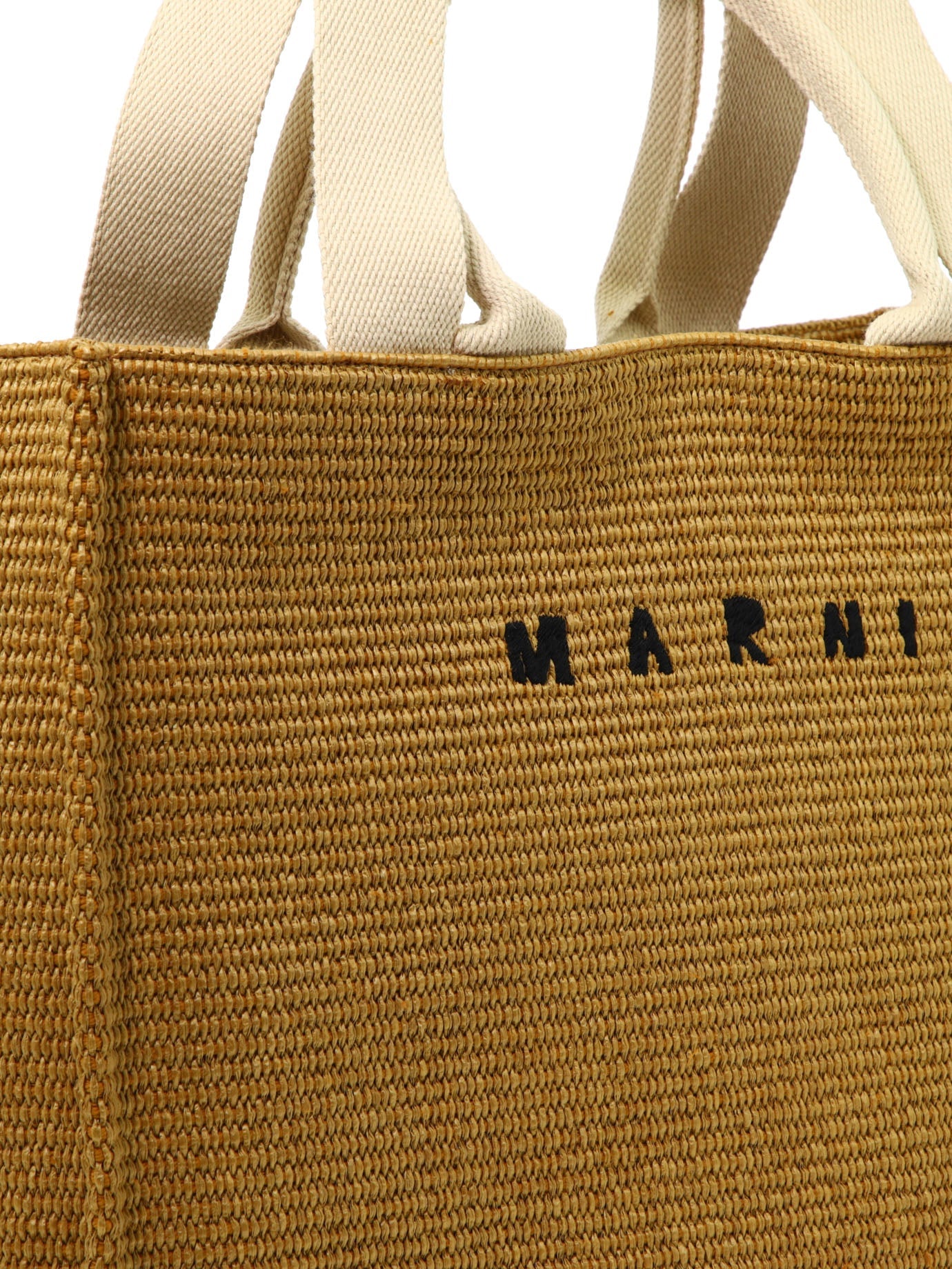 Marni Tote In Raffia Effect Fabric