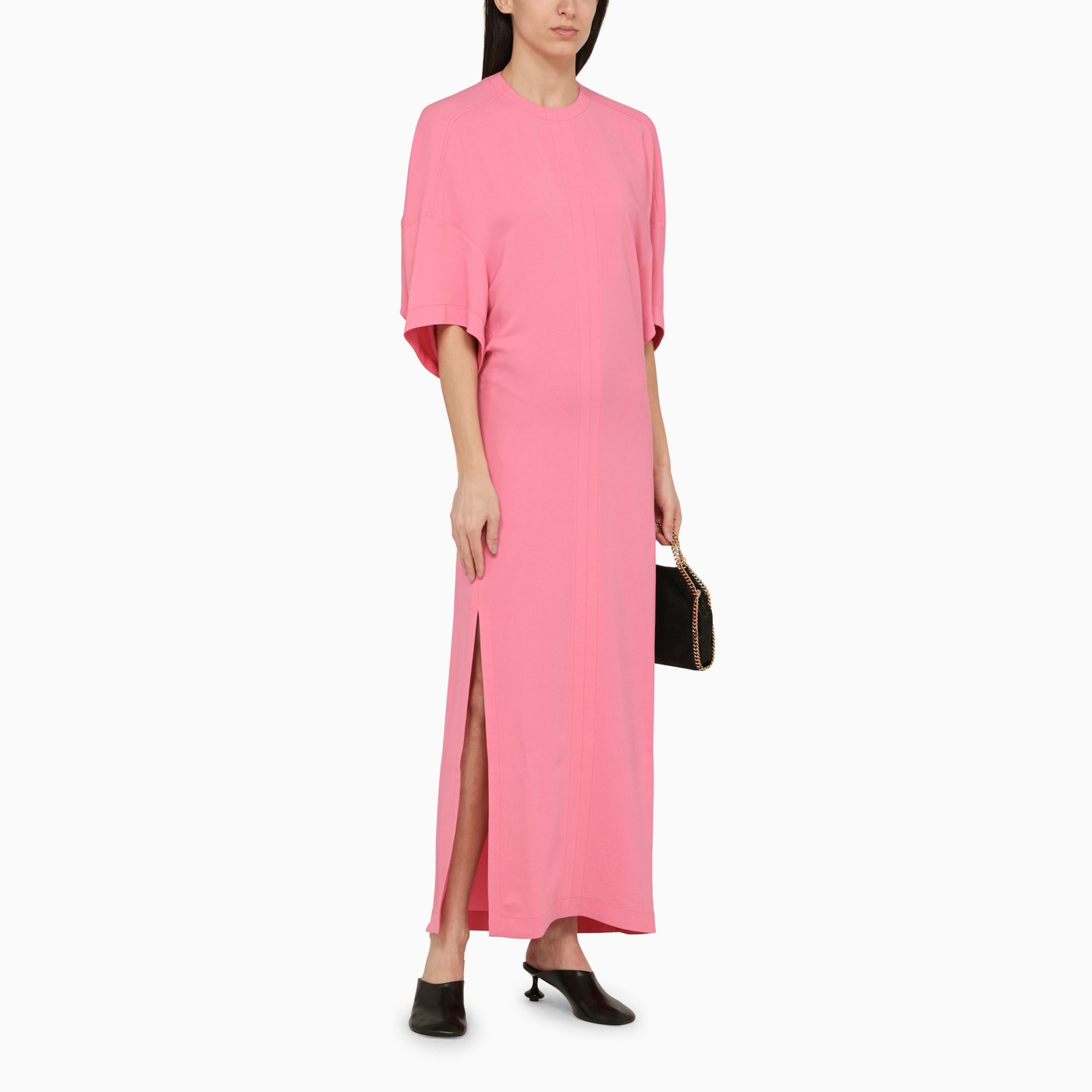 Stella Mc Cartney Pink Viscose Long Dress