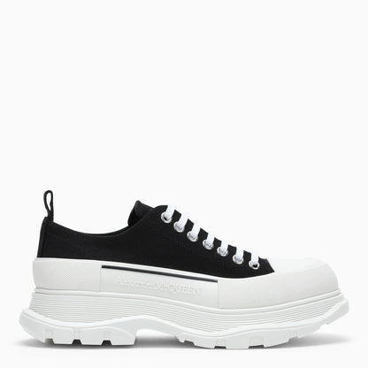 Alexander Mc Queen Black/White Tread Slick Shoes