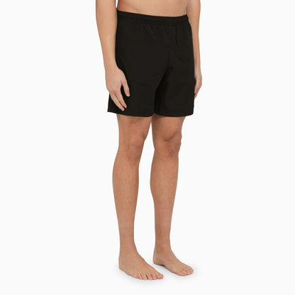 Alexander Mc Queen Black Bermuda Shorts With Logo