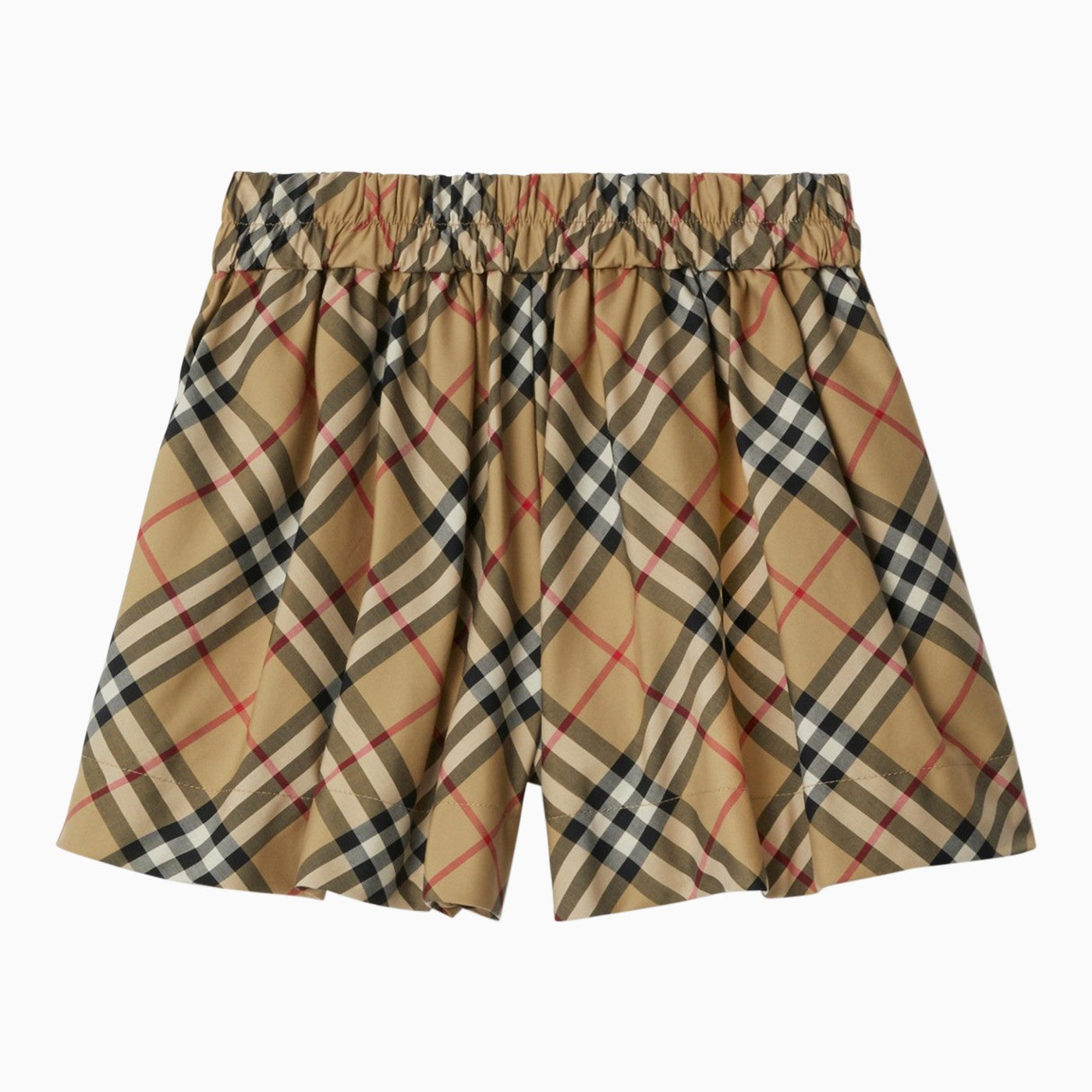 Burberry Vintage Check Beige Cotton Bermuda Shorts.