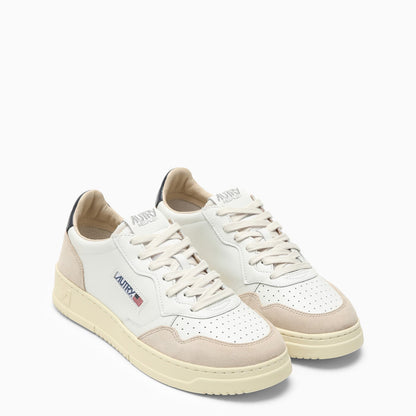 Autry Medalist White/Blue Leather Trainer