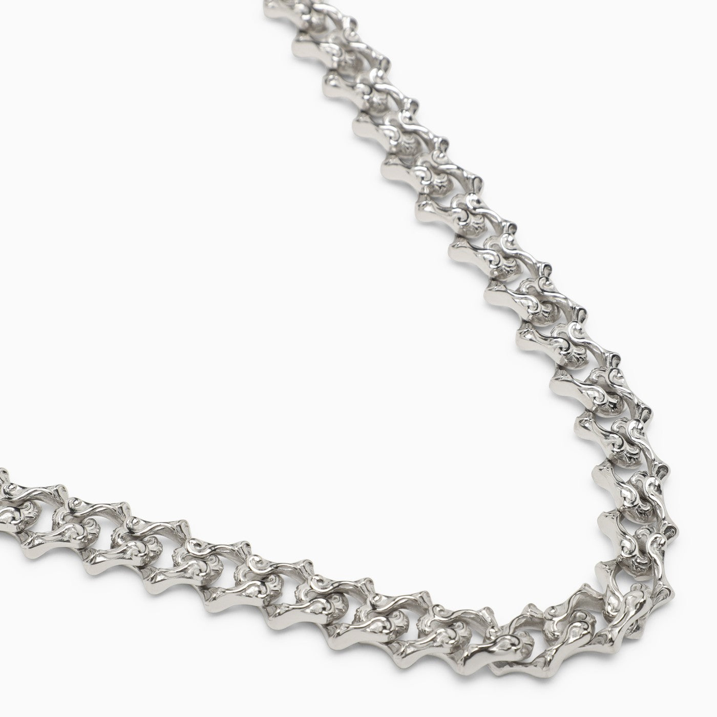 Emanuele Bicocchi Silver 925 Chain Necklace With Arabesques