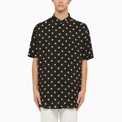 Balmain Black Shirt With Stars