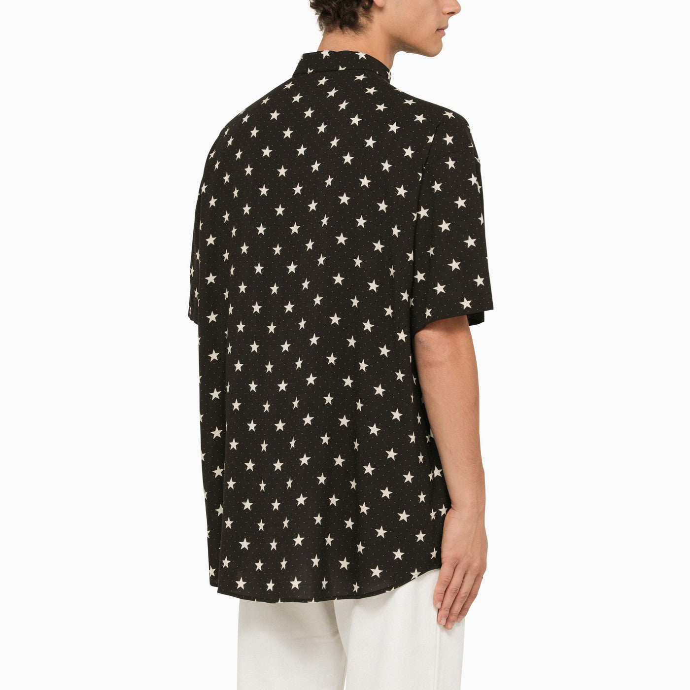 Balmain Black Shirt With Stars