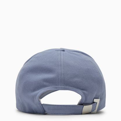 Balmain Light Blue Baseball Cap With Logo