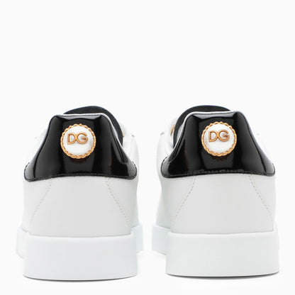 Dolce&Gabbana White And Gold Low Sneakers