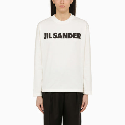 Jil Sander White Long Sleeved T Shirt