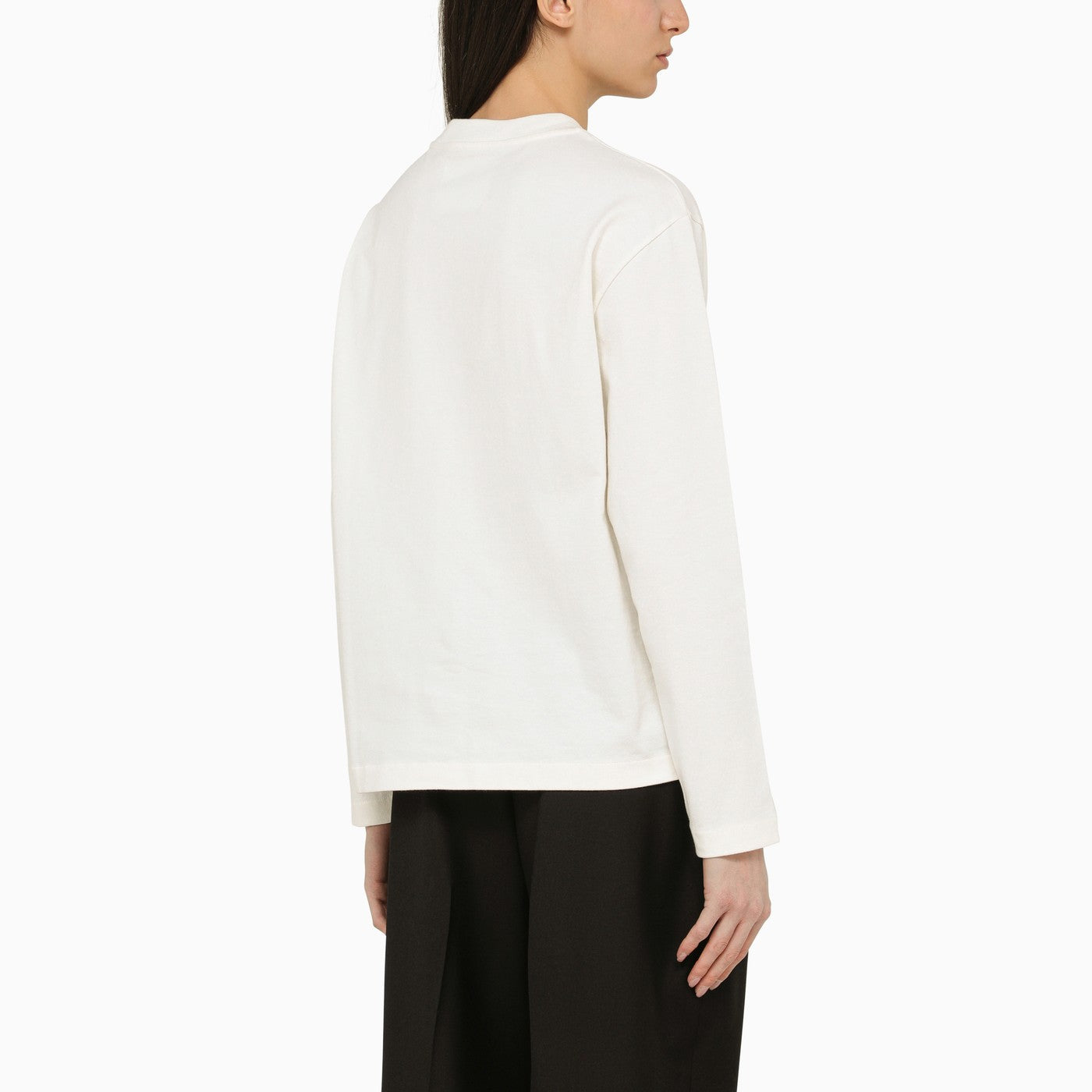 Jil Sander White Long Sleeved T Shirt