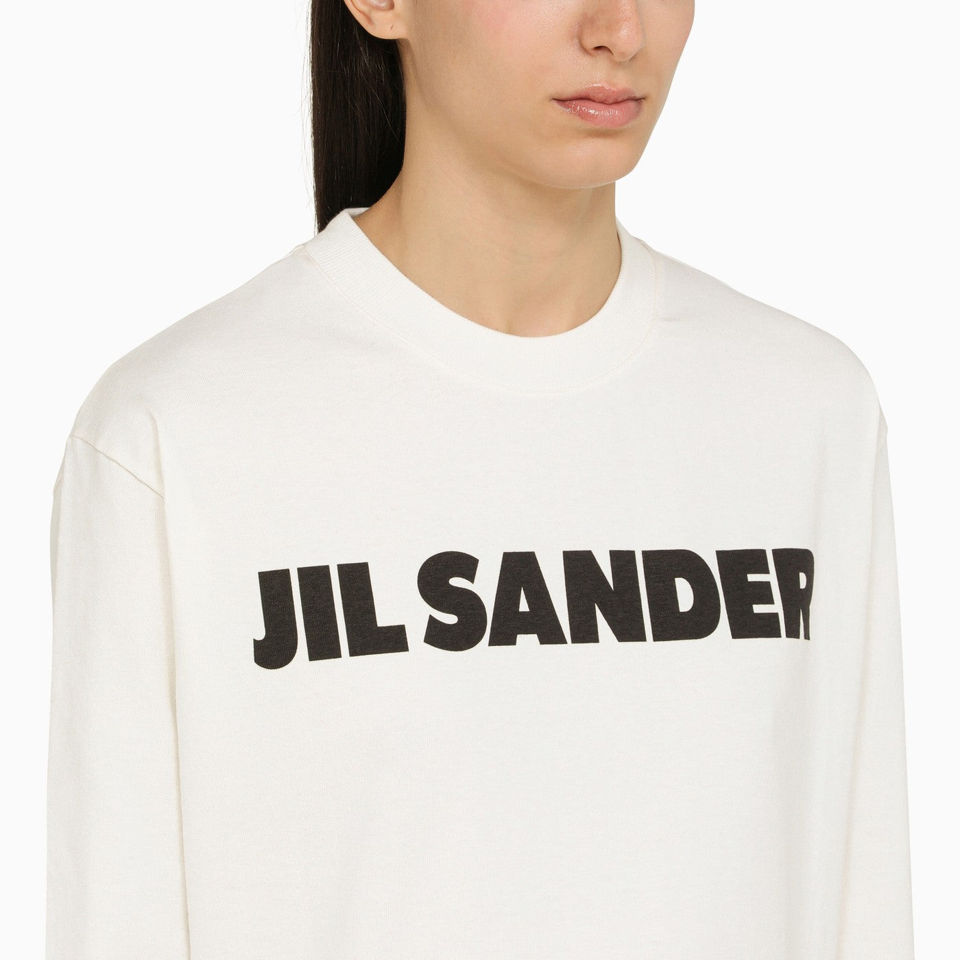 Jil Sander White Long Sleeved T Shirt