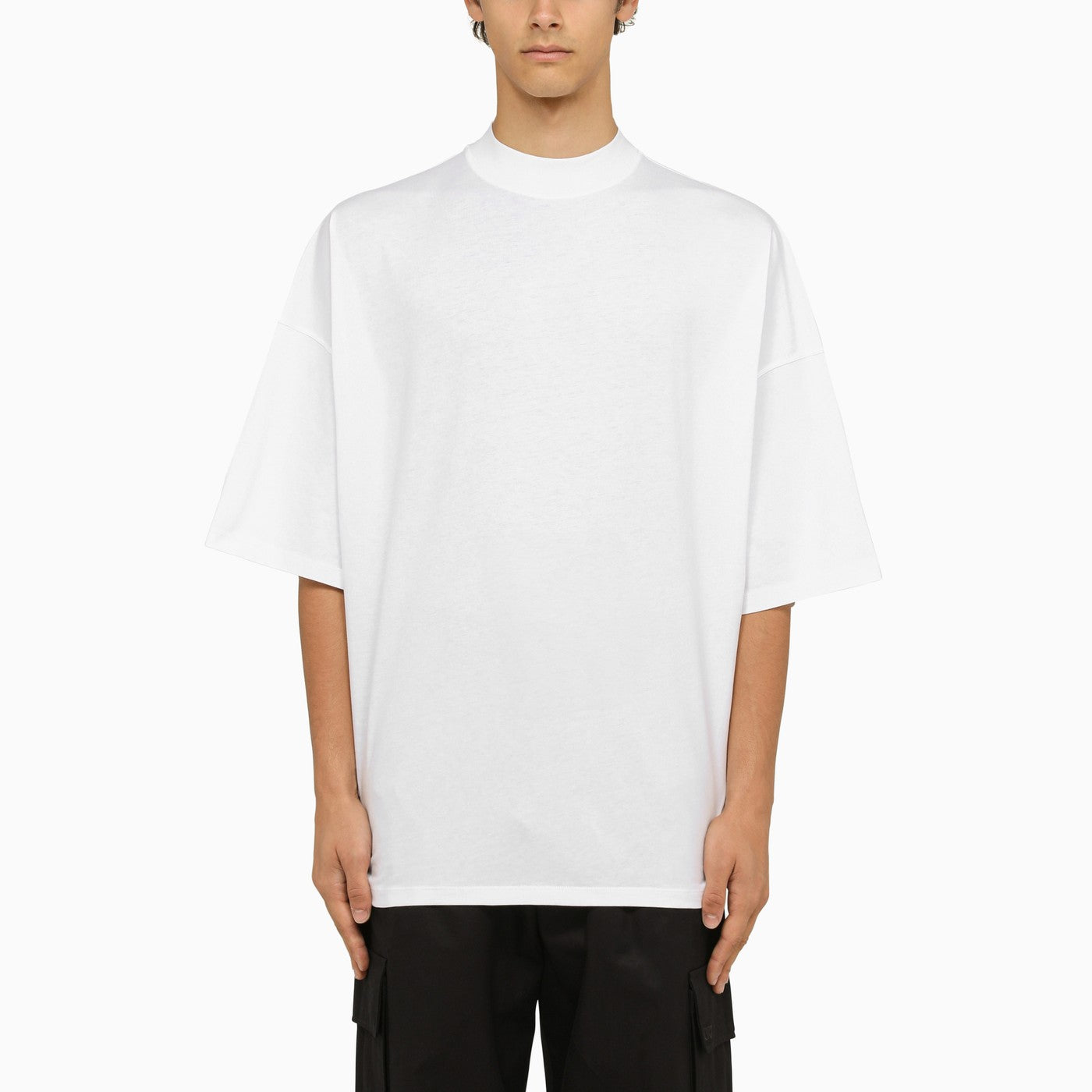 Jil Sander Wide White Crew Neck T Shirt