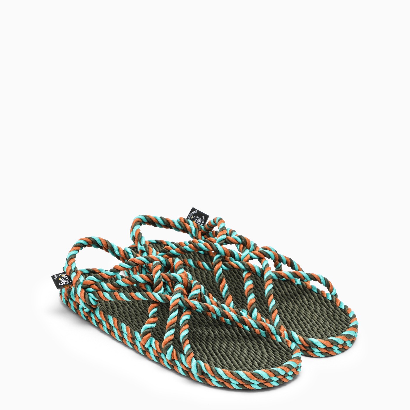 Nomadic State Of Mind Green/Blue/Orange Jc Rope Sandals