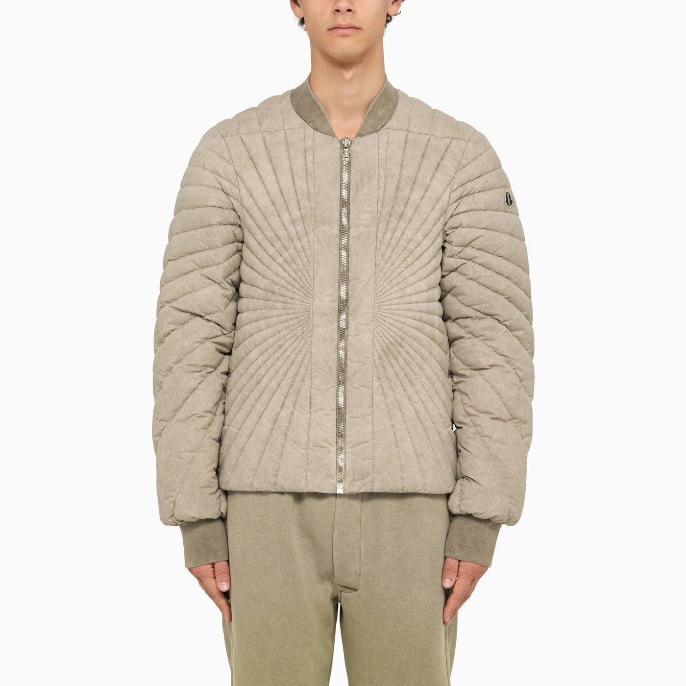 Rick Owens Dirty Grey Radiance Flight Down Jacket