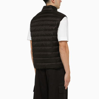 Palm Angels Black Padded Nylon Waistcoat