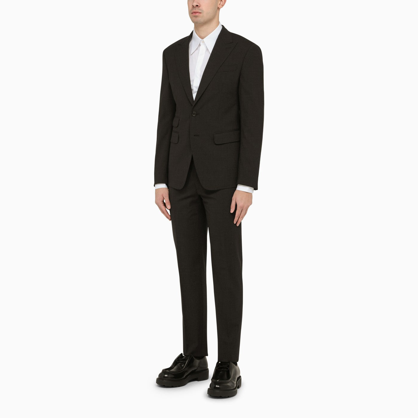 Dsquared2 Dark Grey Single Breasted Wool Suit