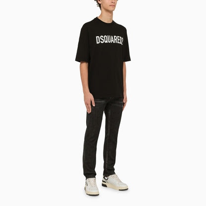 Dsquared2 Black Crew Neck T Shirt With Logo