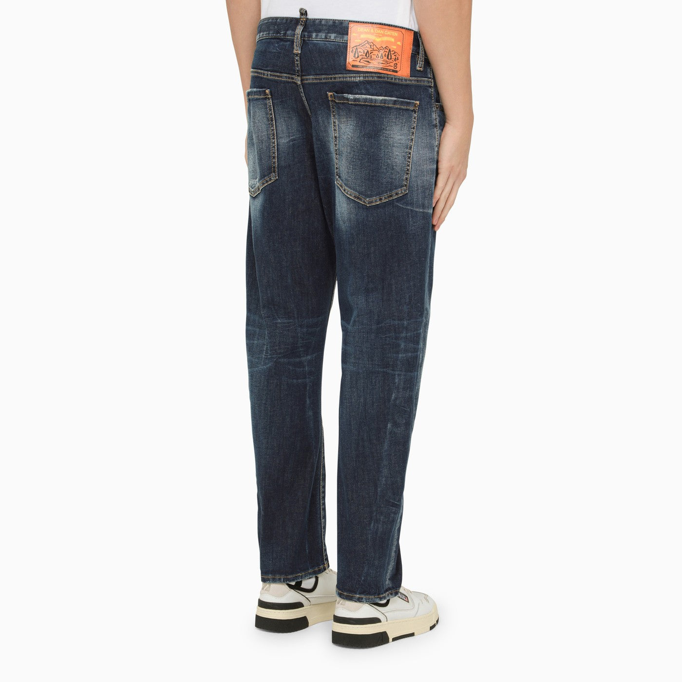 Dsquared2 Navy Blue Regular Denim Jeans