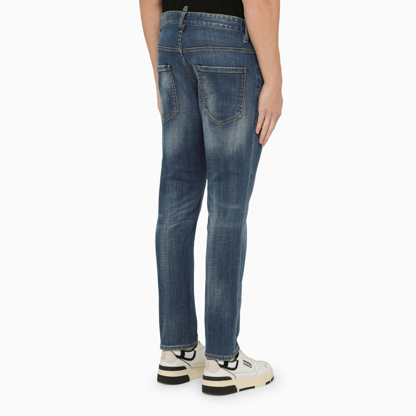 Dsquared2 Regular Blue Washed Denim Jeans