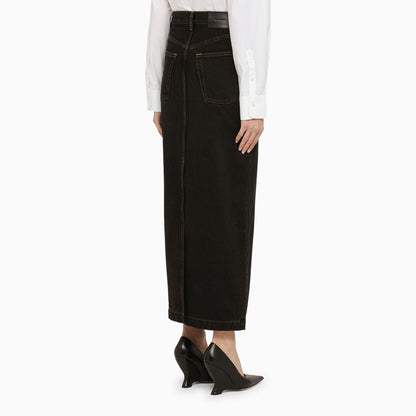 Wardrobe.Nyc Black Denim Long Skirt