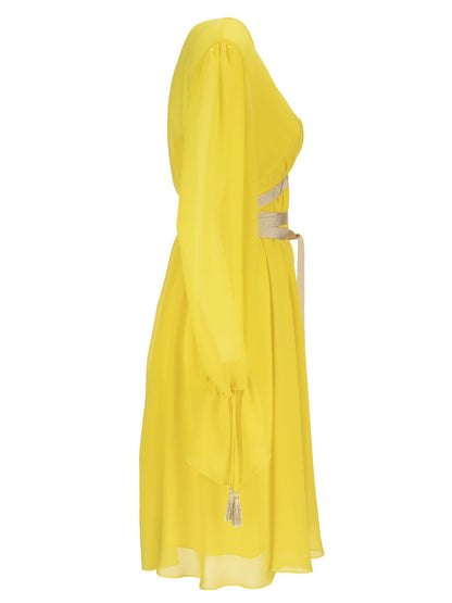 Max Mara Demien Silk Charmeuse Dress