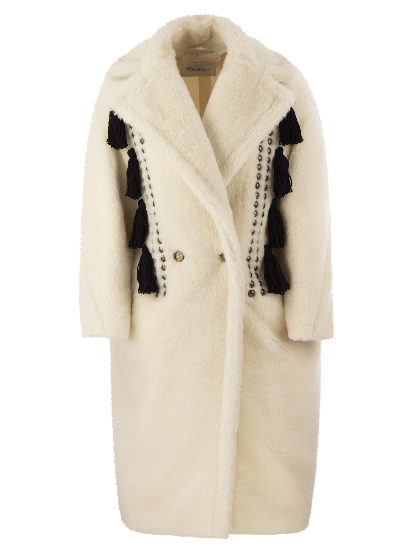 Max Mara Demetra Teddy Bear Icon Coat In Alpaca And Wool