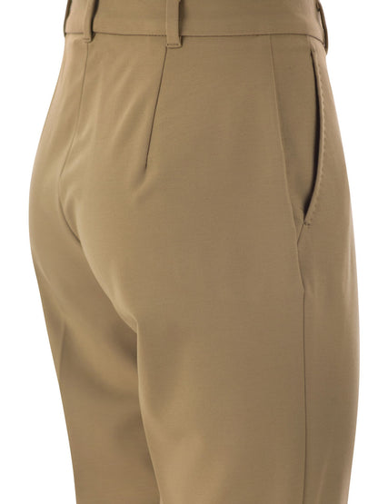 Max Mara Studio Ananas Viscose Jersey Trousers