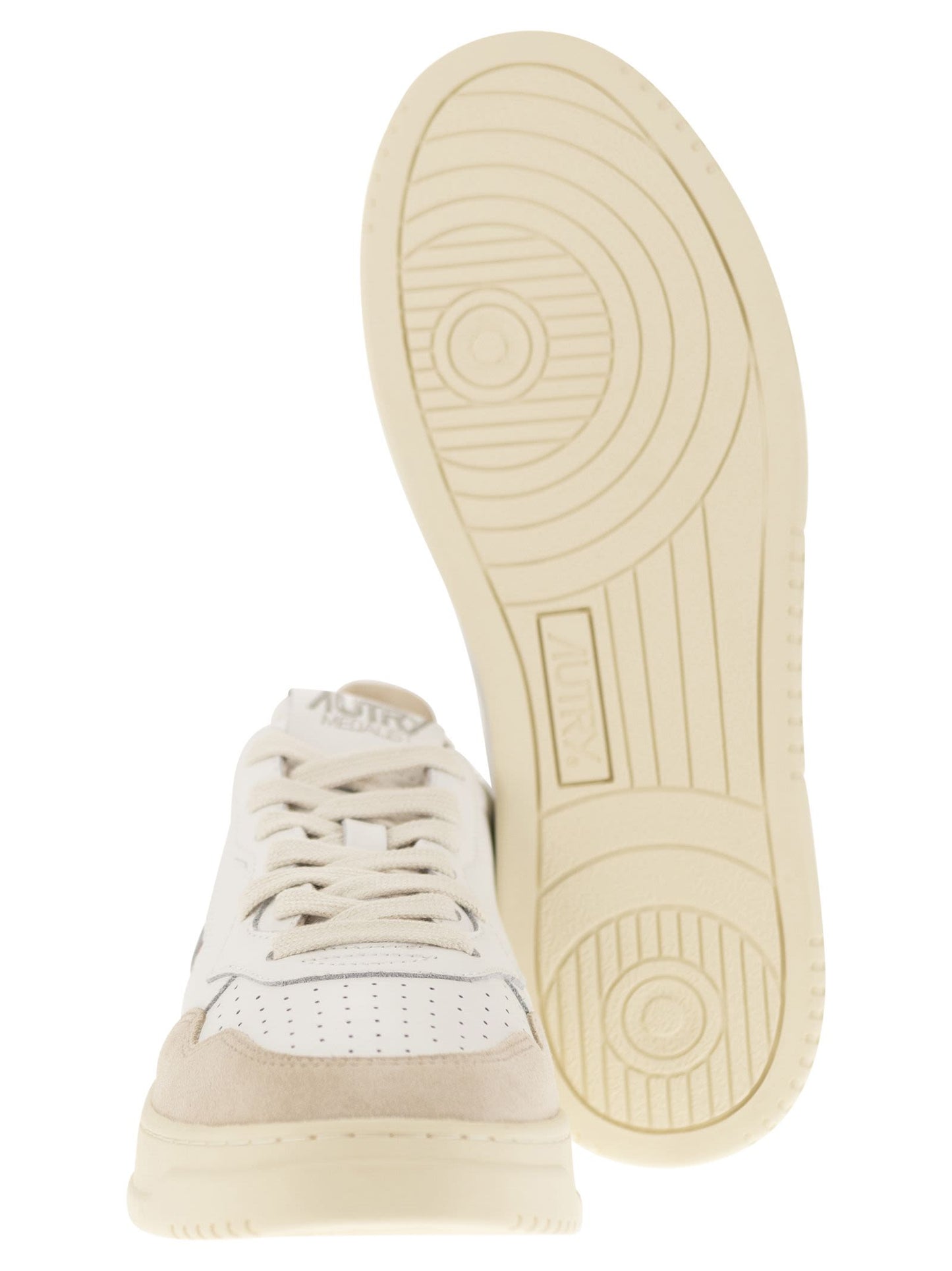 Autry Medalist Low Leather And Suede Sneakers