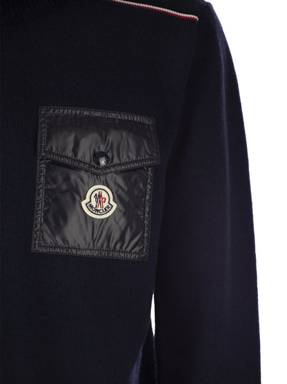 Moncler Wool Jumper With Pocket