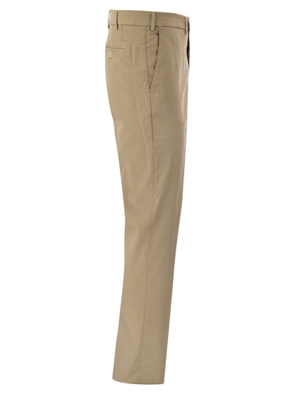 Brunello Cucinelli Italian Fit Cotton Gabardine Trousers