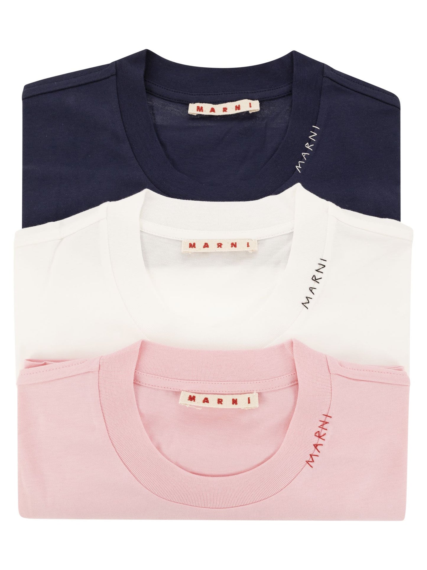 Marni Set Of 3 Cotton T Shirts