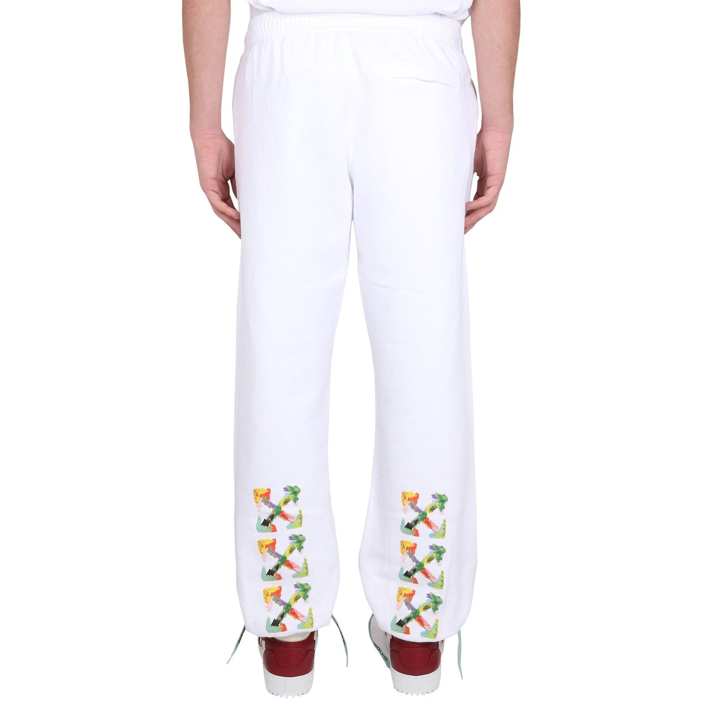 Off White Off White Cotton Logo Sweatpants