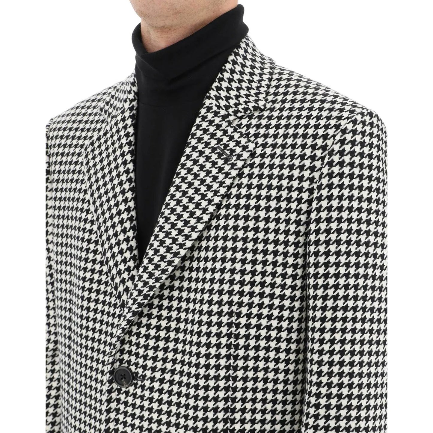 Alexander Mcqueen Pied De Poule Wool Coat