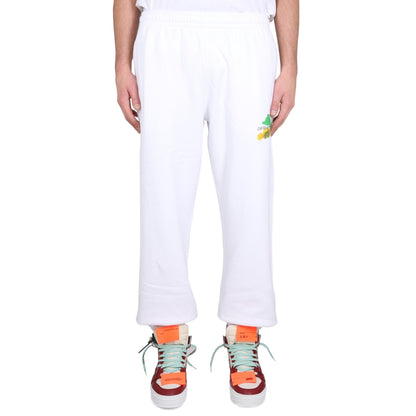 Off White Off White Cotton Logo Sweatpants