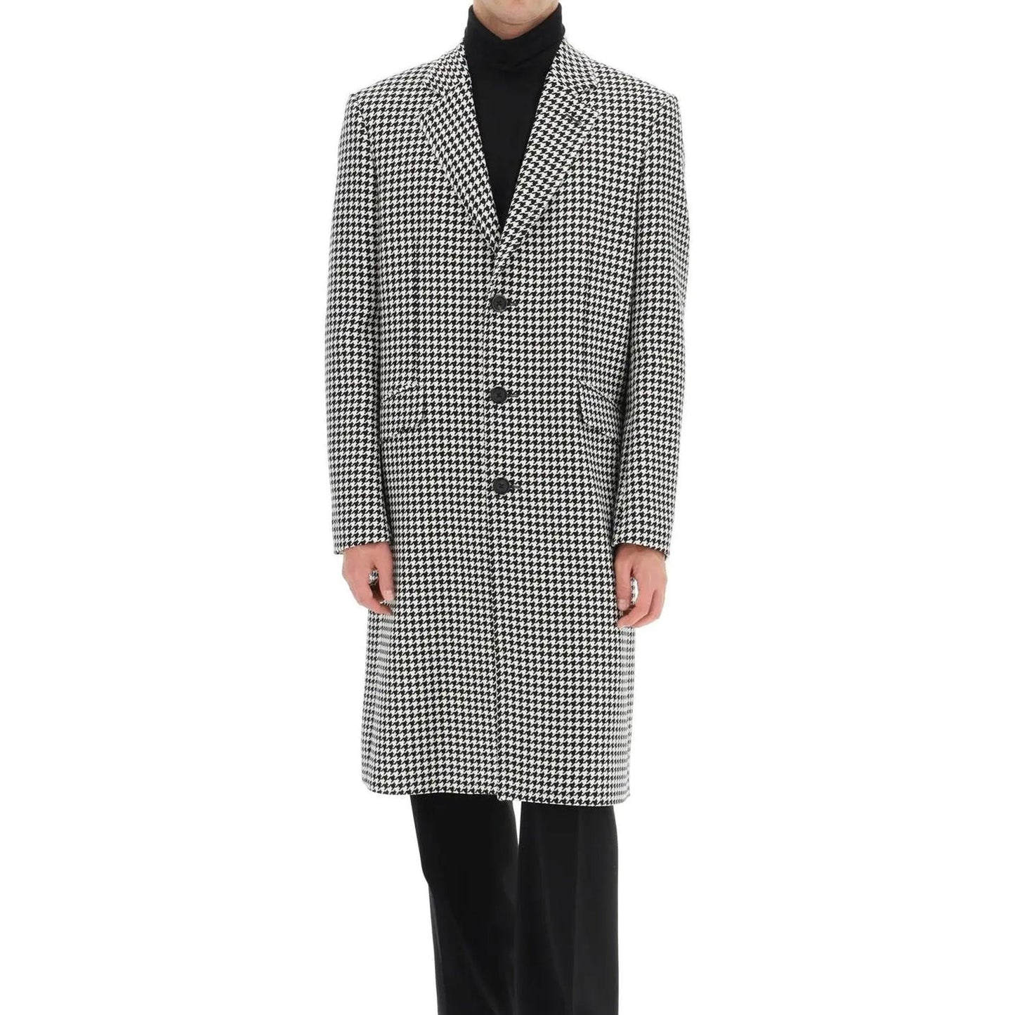 Alexander Mcqueen Pied De Poule Wool Coat