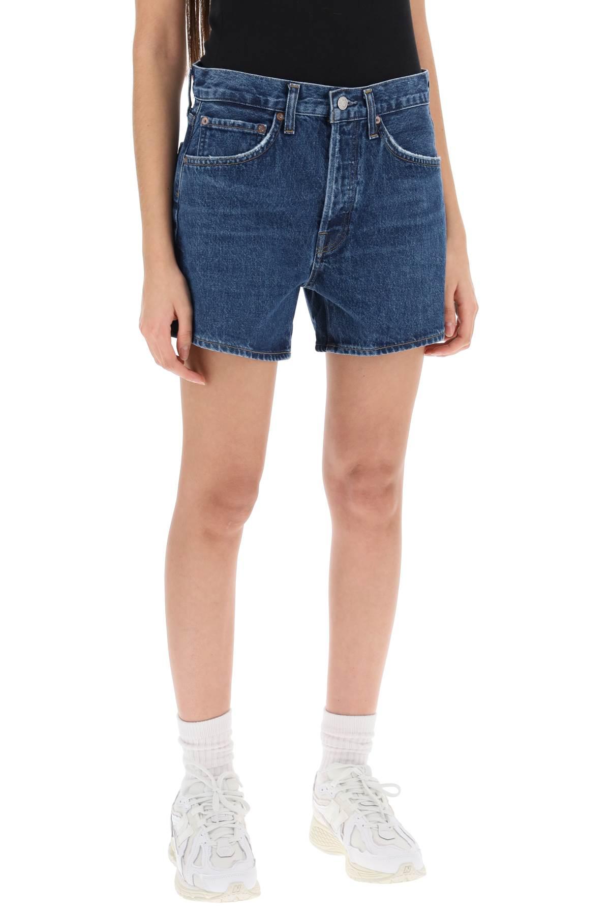 AGOLDE Parker Long denim shorts